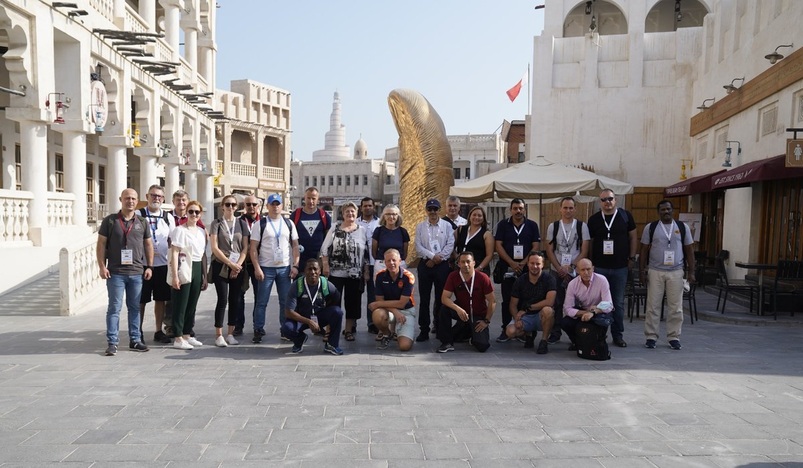 World Military Parachuting Championship Delegates Visit Prominent Sites in Doha